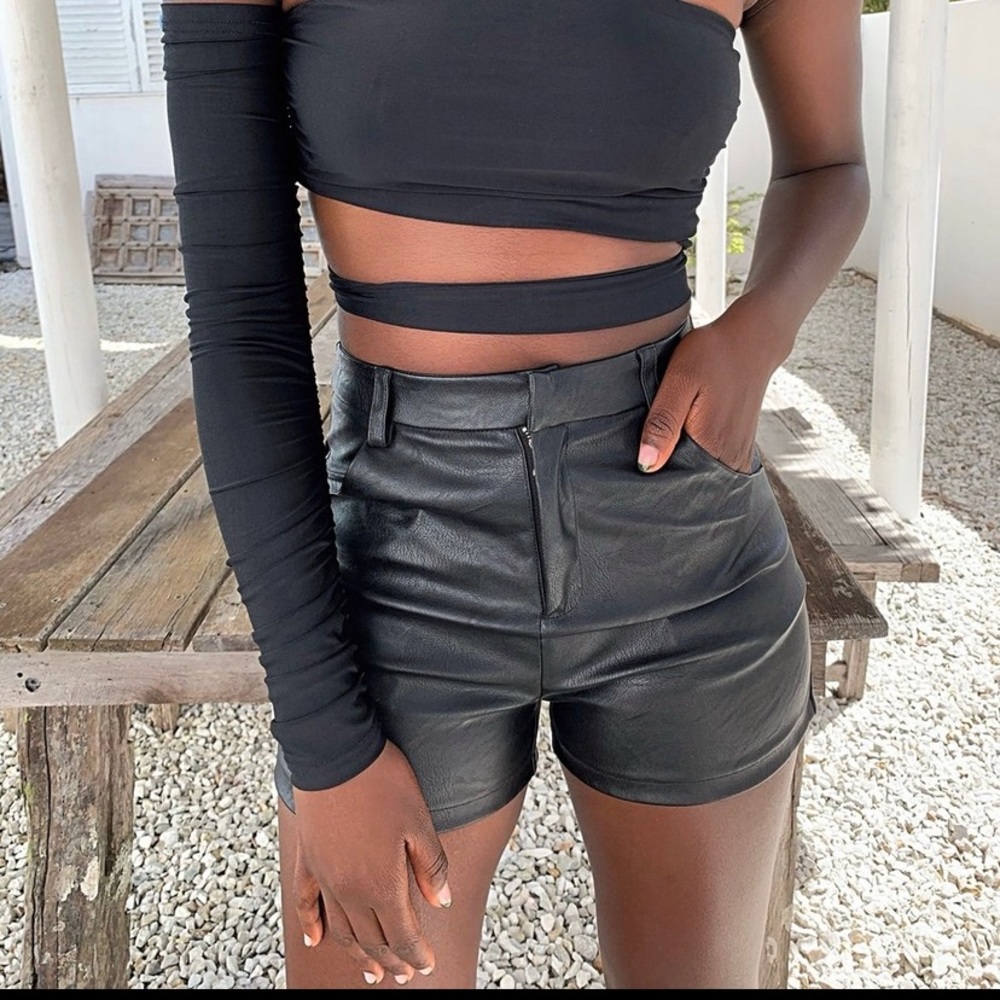 Tiger Mist Bronwen Leather Shorts